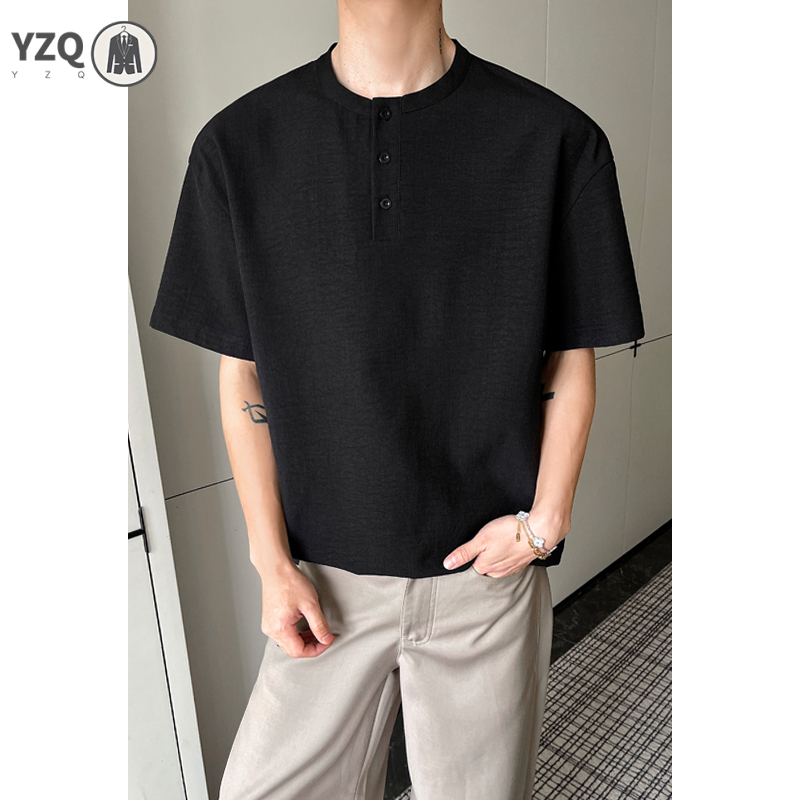 Kaos Lengan Pendek Pria dengan - Linen Shirt Breathable ulasan dan harga