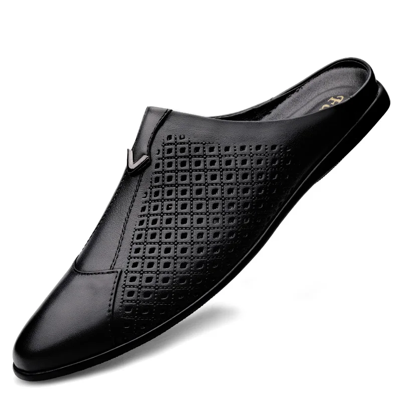 2024 Dewasa musim panas seteng - Flip Flop Leather Men ulasan dan harga