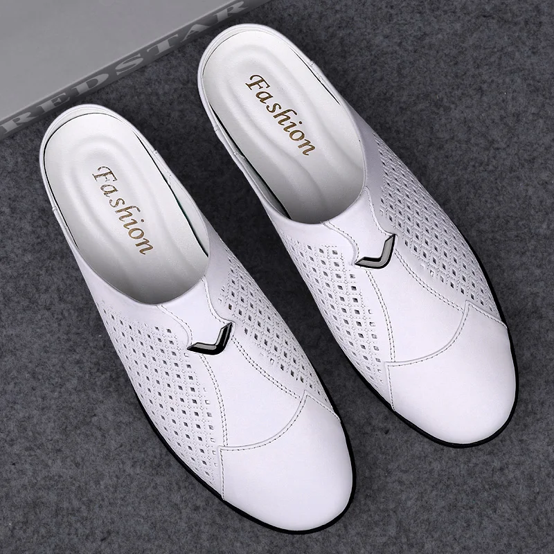 2024 Dewasa musim panas seteng - Flip Flop Leather Men ulasan dan harga