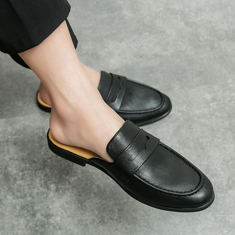 Sepatu Setengah Pria Mules Mus - Flip Flop Leather Men ulasan dan harga