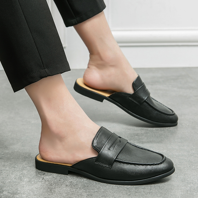 Sepatu Setengah Pria Mules Mus - Flip Flop Leather Men ulasan dan harga