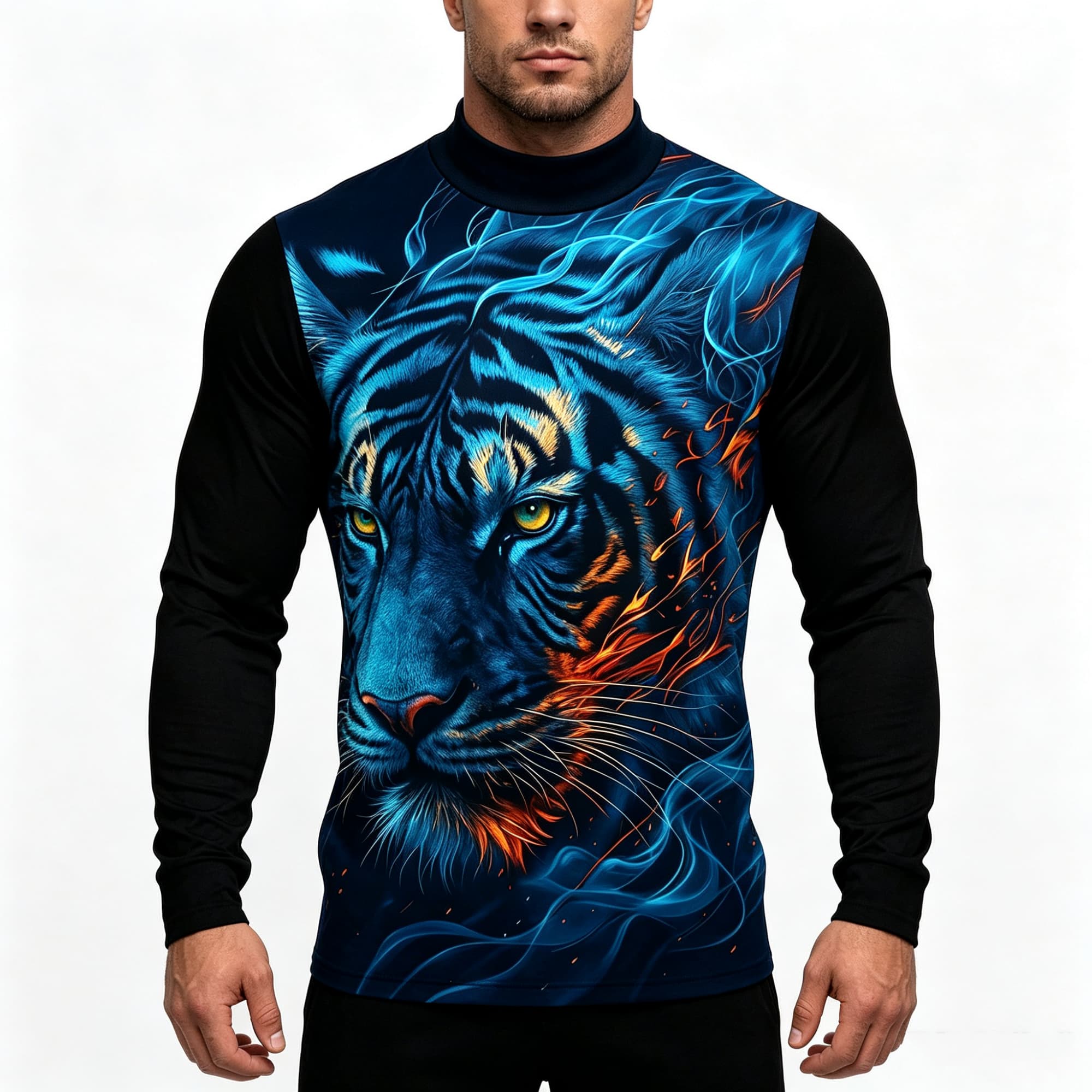 Kaos Pria Lengan Panjang Kerah - Tee Graphic Print ulasan dan harga
