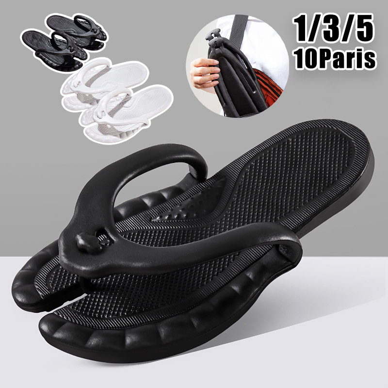 Sandal Perjalanan Ringkas Sand - Flip Flop Leather Men ulasan dan harga