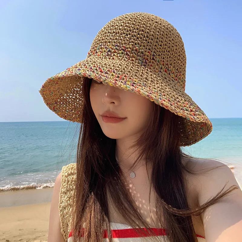 Topi matahari musim panas untu - Bucket Hat Straw ulasan dan harga