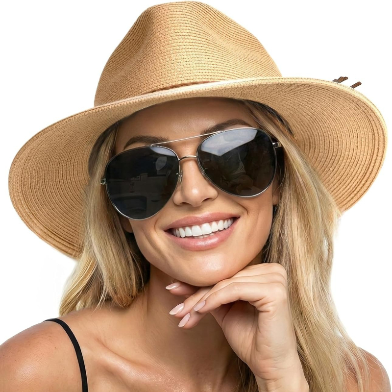 1 Buah Topi Pantai Jerami Musi - Bucket Hat Straw ulasan dan harga