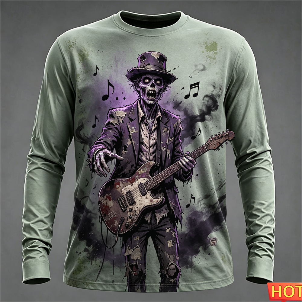 Kaos Lengan Panjang Pria Musim - Tee Graphic Print ulasan dan harga
