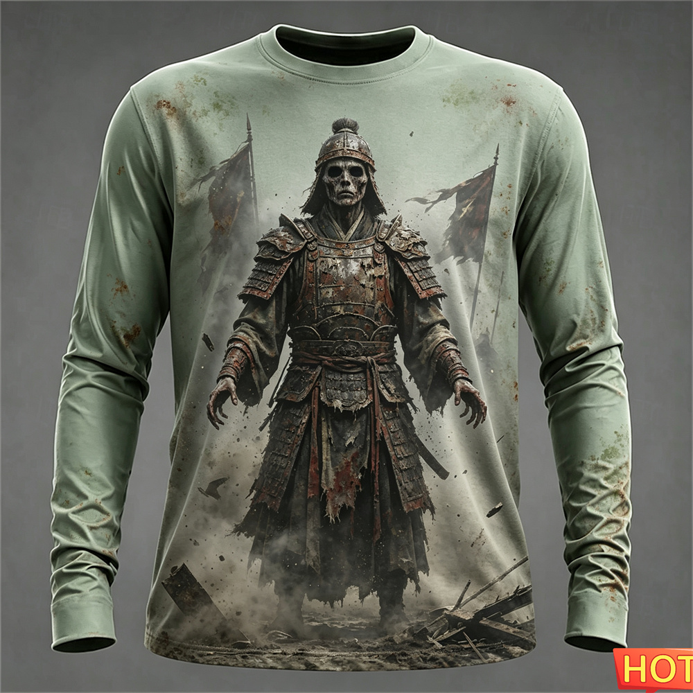 Kaos Lengan Panjang Pria Musim - Tee Graphic Print ulasan dan harga